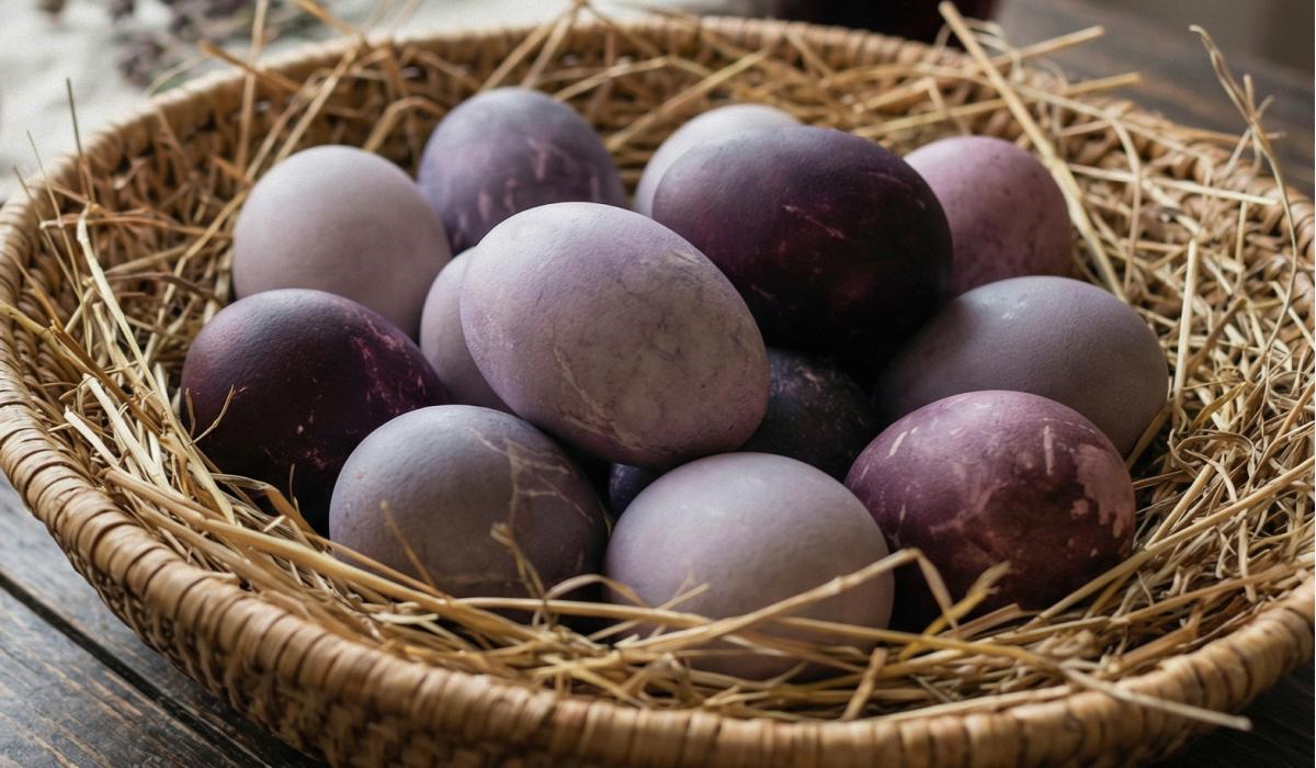 hoe eieren verven in wijn